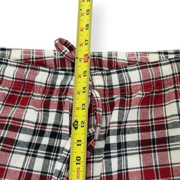 Disney Adult 2XL Pajama PJ Set Christmas 2022 Mickey Holiday Tartan Plaid Red - Picture 13 of 14